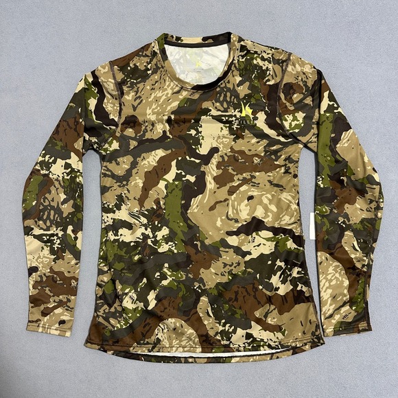 Killik Tops - Killik Veil Camo Long Sleeve Performance Shirt Base Layer Brown Green Womens M